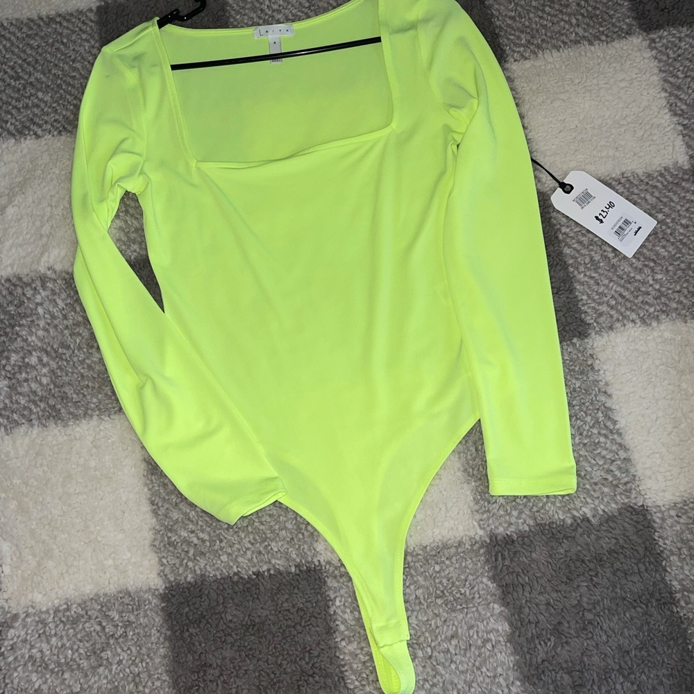 Women’s bodysuit neon green